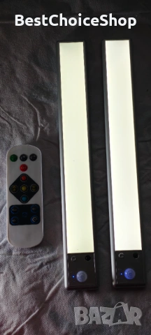 Презареждащо EverBrite Осветление под шкаф 2-брой с Датчик за движение и дистанционно, снимка 8 - Лед осветление - 53268411