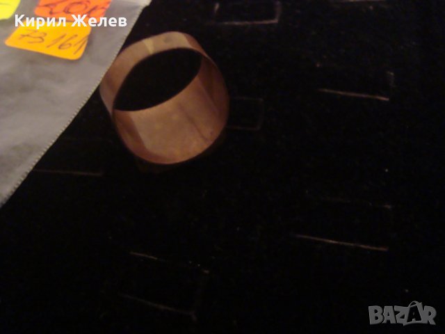 СТАР МЕДЕН РЪЧНО ОРНАМЕНТИРАН ВИНТИДЖ ПРЪСТЕН 73161, снимка 6 - Антикварни и старинни предмети - 30276082
