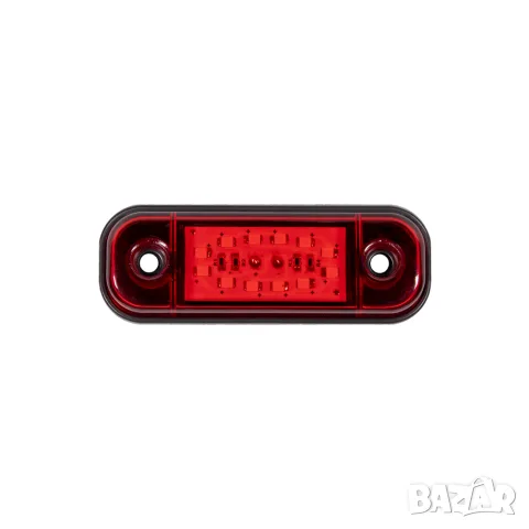LED габарит 12 LED 84 mm 12-24V с червена светлина