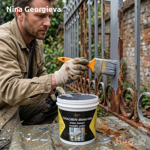 Водоустойчива метална боя за бързо премахване на ръжда - кремообразна на водна основа, снимка 3 - Бои, лакове, мазилки - 54078133