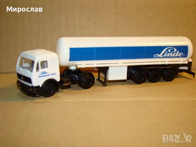 HERPA 1:87 H0 MERCEDES ТИР КАМИОН ИГРАЧКА МОДЕЛ ЦИСТЕРНА