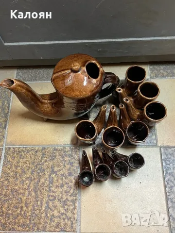 Стар сервиз кана с чашки, снимка 6 - Колекции - 47819266