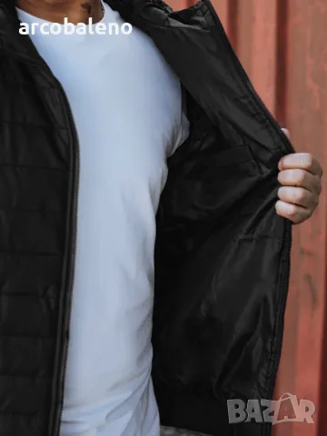 Мъжко преходно ватирано яке с качулка, 2цвята , снимка 6 - Якета - 47724653