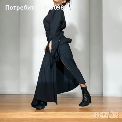 Рокля черен текстил, снимка 4 - Рокли - 54193510