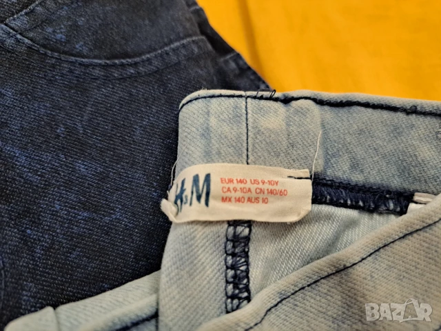 Два дънкови клина H&M, размер 140, години 9-10, снимка 6 - Детски клинове - 50835893