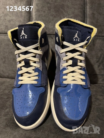 Nike Air Jordan 1 Mid SE Craft Obsidian French Blue., снимка 2 - Маратонки - 53989352
