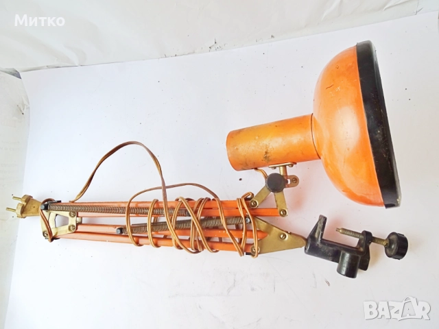 Стара Настолна Чертожна Преносима Лампа 1, снимка 11 - Колекции - 51962992