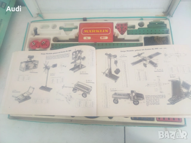 Немски детски матален конструктор. MARKLIN Metallbaukasten, снимка 5 - Конструктори - 54317349