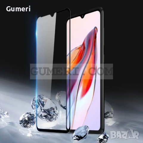 Протектор Full Glue за Екран за Xiaomi Redmi 12C, снимка 2 - Фолия, протектори - 40458069