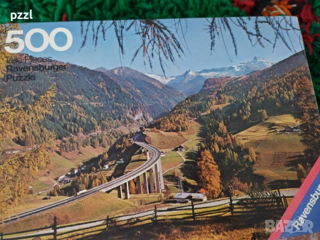 Пъзел "Brennen Pass” Ravensburger 1974г. 500 части