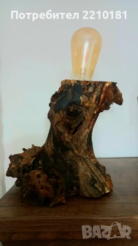 Настолна лампа дърво, снимка 13 - Настолни лампи - 52847367