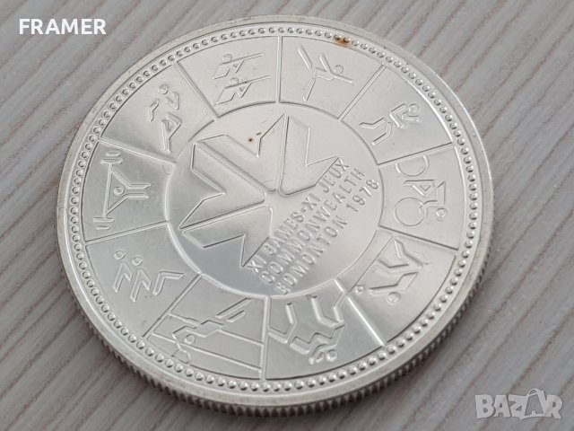 1 сребърен долар 1978 година Канада Елизабет II сребро 2, снимка 3 - Нумизматика и бонистика - 37435642