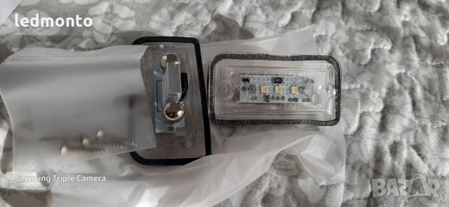 Лед Светлина на регистрационния номер Mercedes Benz C W203 CLK W209 SL R230 CSV, снимка 5 - Аксесоари и консумативи - 31454506