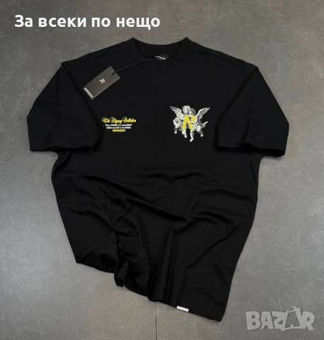 Мъжка Черна Тениска👕Мъжка Блуза С Къс Ръкав Бърбъри Код Mens P.176, снимка 2 - Тениски - 53921275