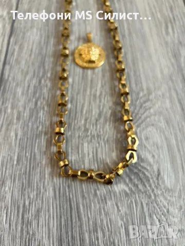 Мъжки ланец Versace висула Медальон, снимка 2 - Колиета, медальони, синджири - 50052956