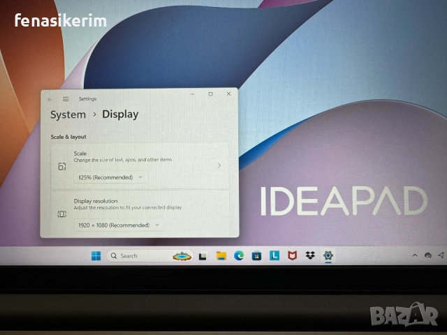 15.6' IPS Core i5-12450H Lenovo IdeaPad Slim 3i 16GB LPDDR5/256GB NVMe/Подсветка/Win 11/Бат 10ч., снимка 6 - Лаптопи за работа - 52837307