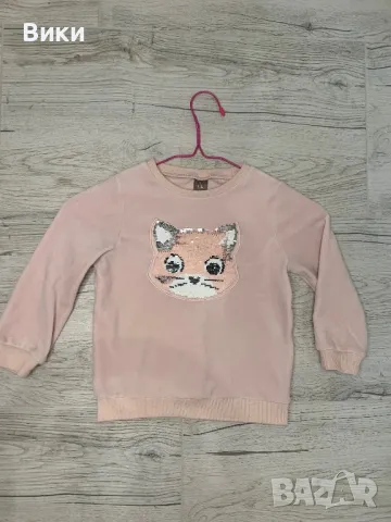 Плюшена детска блуза 3-4г ръст 104см, снимка 2 - Детски Блузи и туники - 49600847