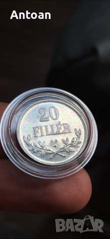 20 филера 1918 РЕСТРАЙК , снимка 3 - Нумизматика и бонистика - 52919558