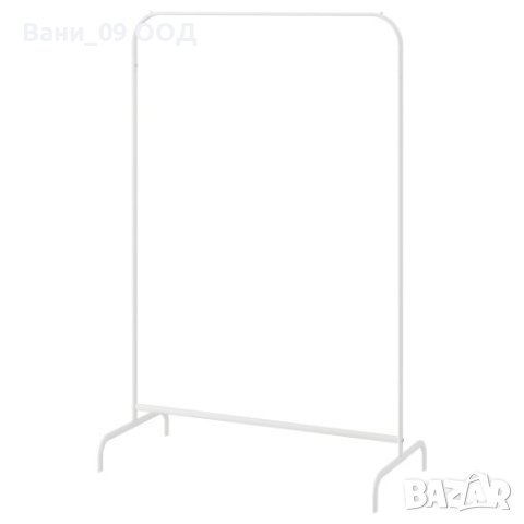 Стоманен бял щендер с изчистен дизайн, снимка 4 - Закачалки - 42512677