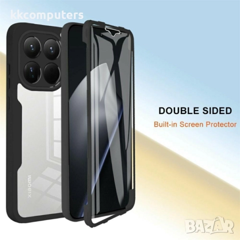 Защитен калъф + PET Протектор за Xiaomi 15T Pro | Акрил + TPU, Прозрачен дизайн, 360° Защита, 6 Цвет, снимка 12 - Калъфи, кейсове - 52360885