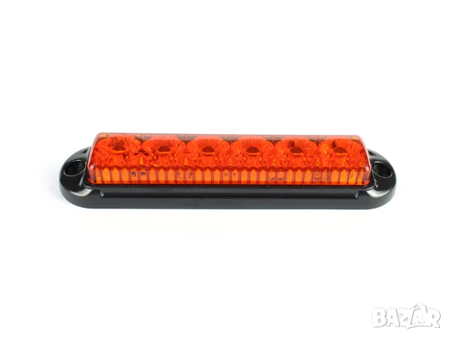 Мигащ LED габарит жълт с черна рамка, снимка 2 - Аксесоари и консумативи - 55869078