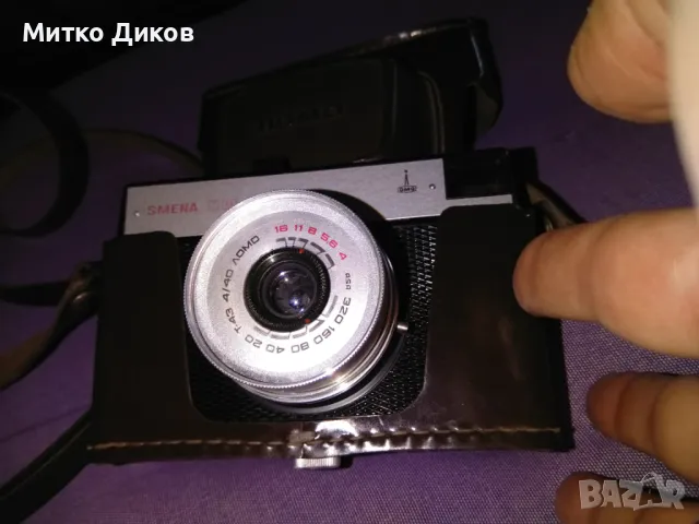 Смяна 8 СССР фотоапарат от соца с кожен калъф като нов, снимка 5 - Фотоапарати - 49799762
