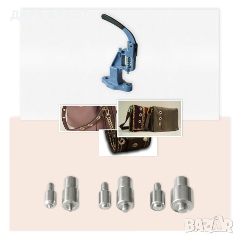 Комплект за поставяне на капси с машина + 3бр матрици за капси