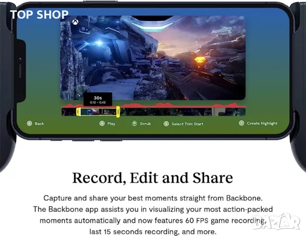 Backbone One конзола за игри iPhone, снимка 6 - Nintendo конзоли - 48794574