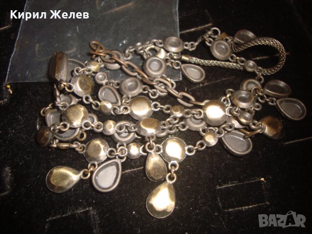 МЕСИНГОВА АРТИСТИЧЕН ДИЗАЙН ОГЪРЛИЦА ЛАКИРАНА 79371, снимка 5 - Колиета, медальони, синджири - 30665952