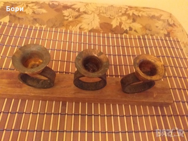 Свещник,месинг,дърво,метал, снимка 3 - Декорация за дома - 30522886