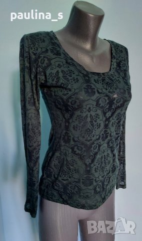 Еластична прозрачна блуза / 3 броя, различни цветове и модели , снимка 12 - Блузи с дълъг ръкав и пуловери - 36829885