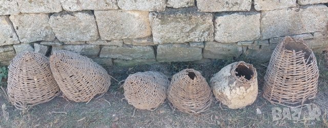 6 броя (шест) стари пчелни кошера, плетени, пчелен кошер, кошери, кош, мивка, кантар, снимка 2 - Други - 42764853