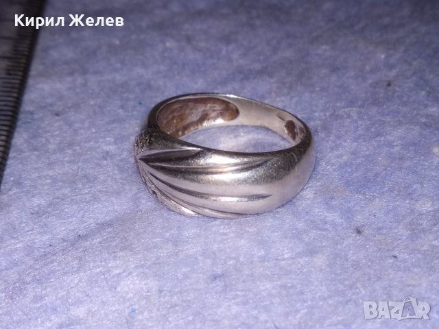 СКЪПОЦЕНЕН РЕТРО СРЕБЪРЕН ПРЪСТЕН ВИСОКА ПРОБА СРЕБРО ИНКРУСТИРАН сЮВЕЛИРНО ФАСЕТИРАНИ ЦИРКОНИ 34828, снимка 11 - Антикварни и старинни предмети - 40488082