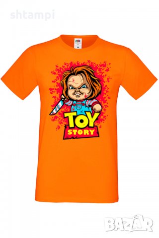 Мъжка тениска Toy Story Chucky,Изненада,Повод,Подарък,Празник, снимка 3 - Тениски - 37652331