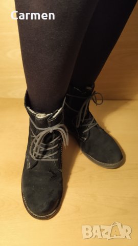 Tamaris немски боти от естествена кожа, снимка 4 - Дамски боти - 31278770