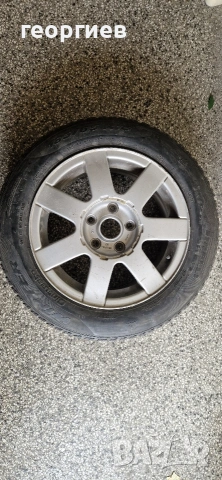 5 Броя Алуминиеви джанти за Volkswagen 15 оригинални запазени