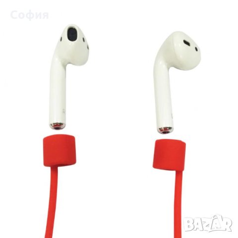 Силиконово въженце, шнурче за слушалки Apple Airpods и други модели в различни цветове НАЛИЧНО!!!, снимка 2 - Други - 31679459