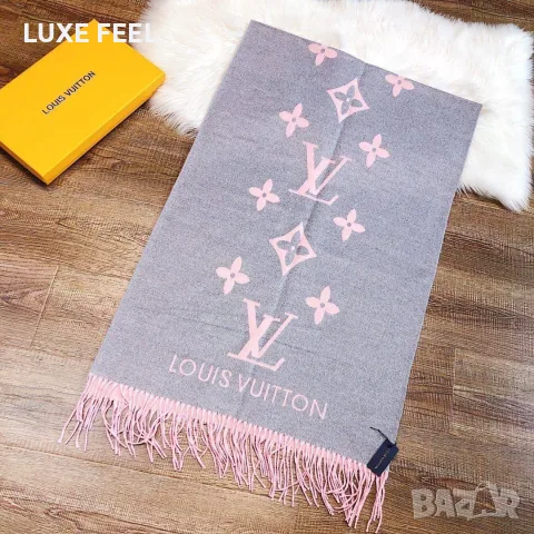 Louis Vuitton ✨ Кашмир ✨ Дамски Шалове, снимка 8 - Шалове - 56242267