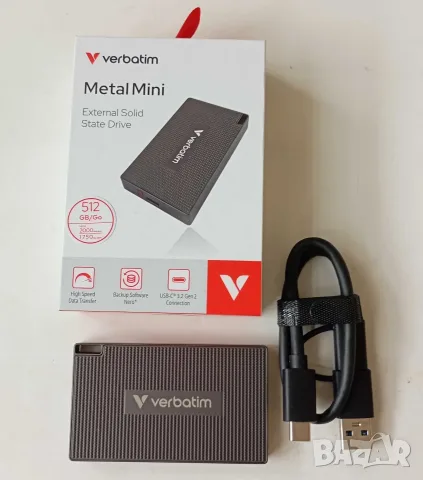 Продавам външен SSD диск Verbatim