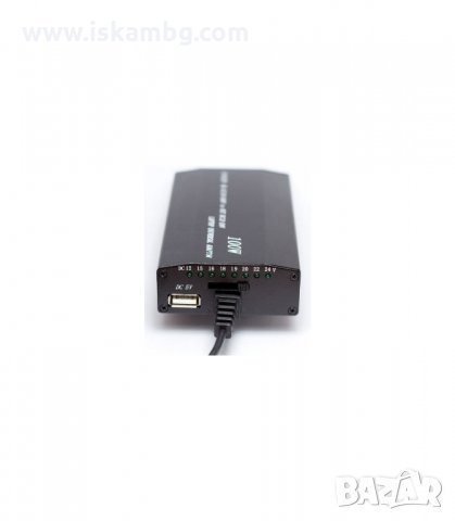 УНИВЕРСАЛНО ЗАРЯДНО ЗА ЛАПТОП 100W С БУКСА ЗА ВКЛЮЧВАНЕ КЪМ ЗАПАЛКАТА В КОЛАТА - код 0090, снимка 4 - Части за лаптопи - 34091358