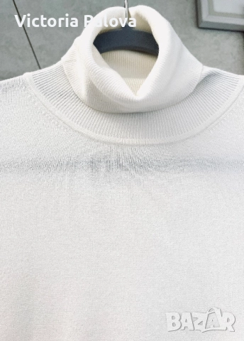 Нежна блуза/пуловер цвят айвъри, снимка 3 - Блузи с дълъг ръкав и пуловери - 51575152