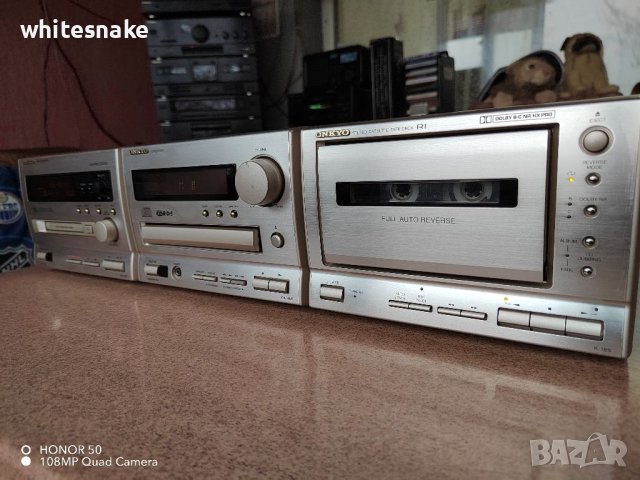  Onkyo HiFi System, CD, MD, TAPE, AUX, Tuner... , снимка 12 - Аудиосистеми - 36648764