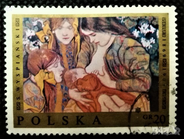 Полша, лот 2 - пощенски марки "Изкуство", 1*9, снимка 3 - Филателия - 31254868