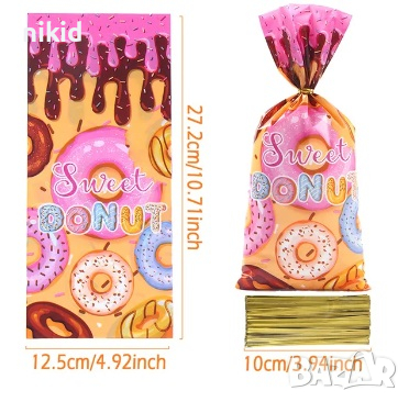 10 бр поничка подаръчни торбички големи опаковъчни пликчета дребни сладки ръчна изработка подарък