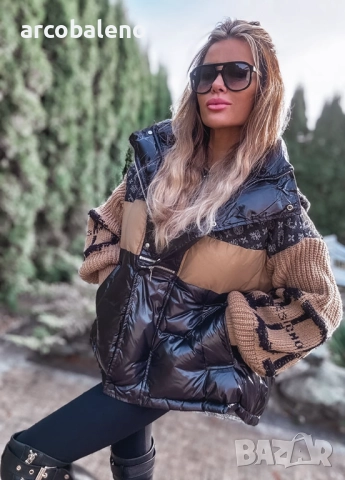 Дамско зимно яке от първокласен комбиниран материал, снимка 5 - Якета - 52418070