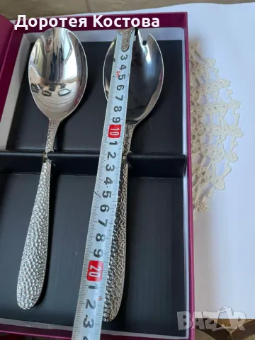 Красиви нови прибори за сервиране в кутия от Англия, снимка 4 - Антикварни и старинни предмети - 49066180