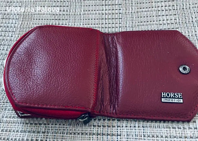 Дамско портмоне IMPERIAL HORSE естествена кожа, снимка 10 - Портфейли, портмонета - 47583234