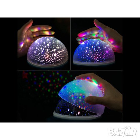 Нощна лампа с колело за звезден проектор Star master, снимка 3 - Други - 40594005