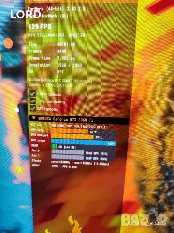 Видеокарта RTX 3060Ti 8GB Msi Gaming X, снимка 9 - Видеокарти - 55855131