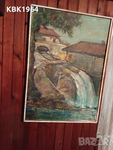 стара маслена картина, снимка 2 - Картини - 51635772